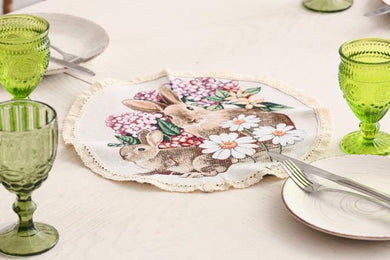 Кругла гобеленова серветка Alicia ПРОВАНС, D35см 026073