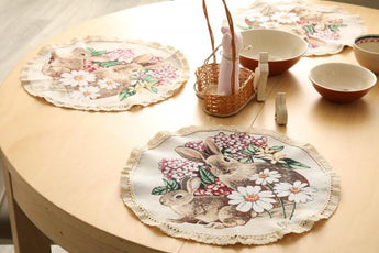 Кругла гобеленова серветка Alicia ПРОВАНС, D35см 026073