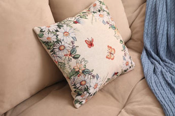 Гобеленова подушка Alicia метелики та квіти ПРОВАНС, 45х45см 021823