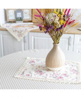 Серветка на стіл Bella Троянди з мереживом ПРОВАНС, 35х45см 013510