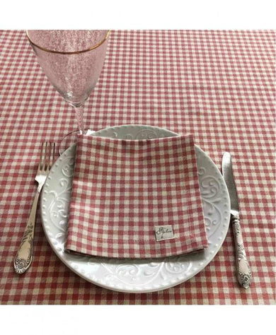 Серветка на стіл Глорiя Клiтинка ПРОВАНС, 40х40см 014577