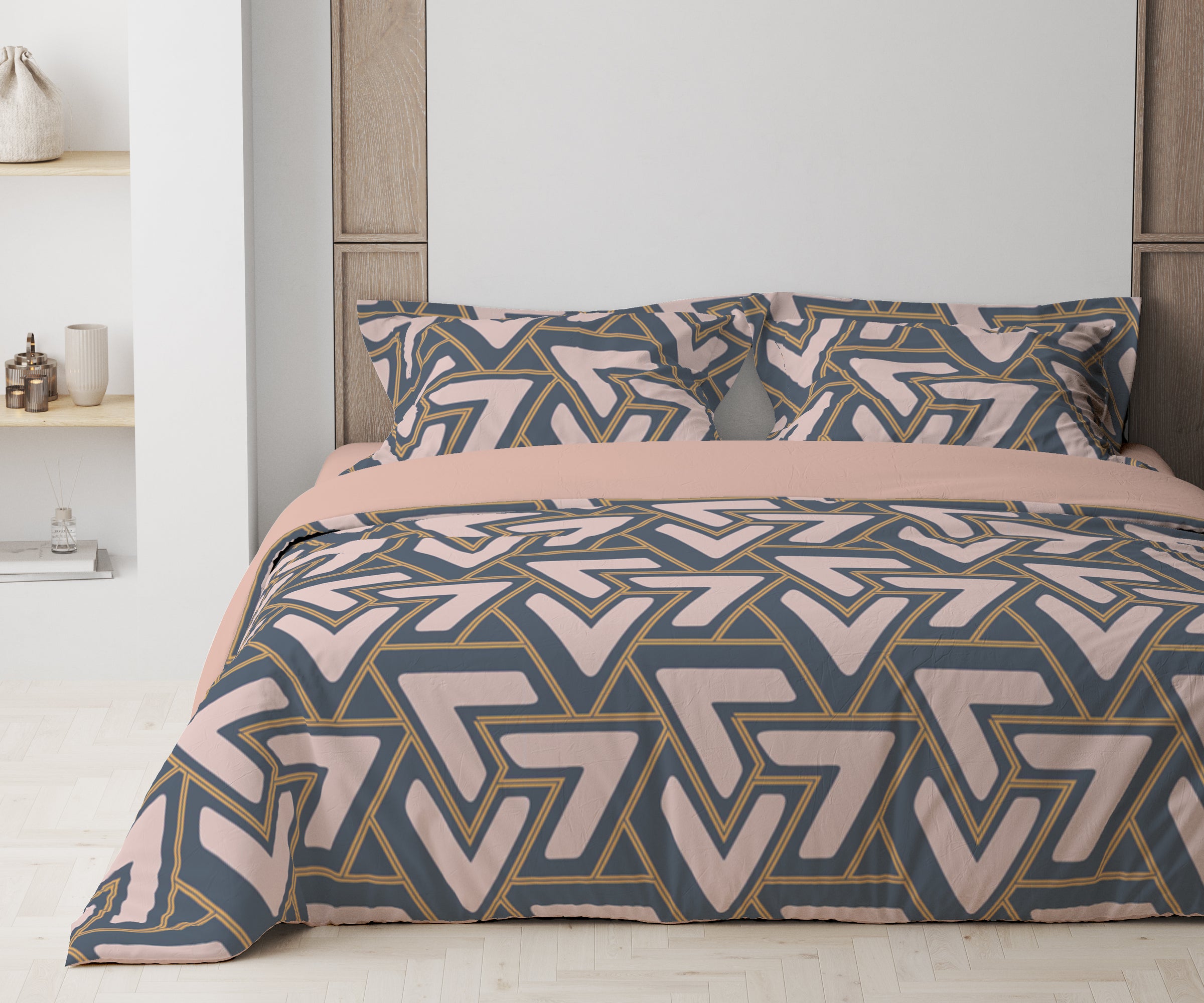 Комплект постільної білизни ТЕП "Happy Sleep" Abstract Triangles євро