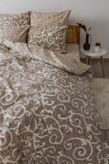 Комплект постільної білизни ТЕП "Soft dreams" Beige and White, 70x70 полуторний 