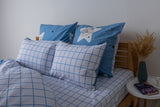 Комплект постільної білизни ТЕП "Happy Sleep" Blue Check, 50x70 двоспальний 