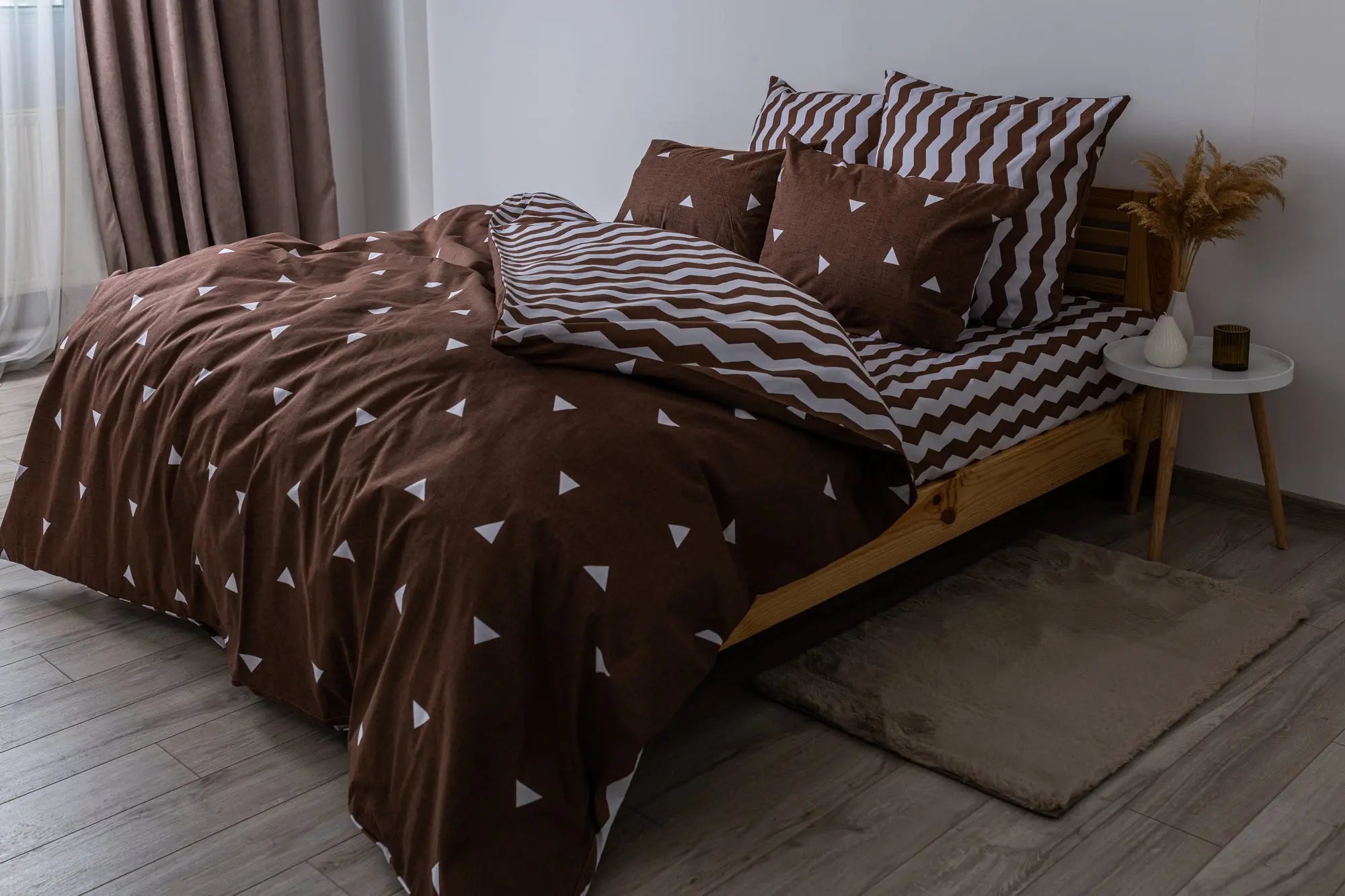 Комплект постільної білизни ТЕП "Happy Sleep" Cappuccino Night, 50x70 полуторний 