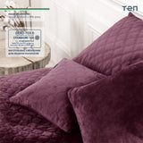 Покривало ТЕП "VELOUR" 150*210 см бордове/ромб круглий