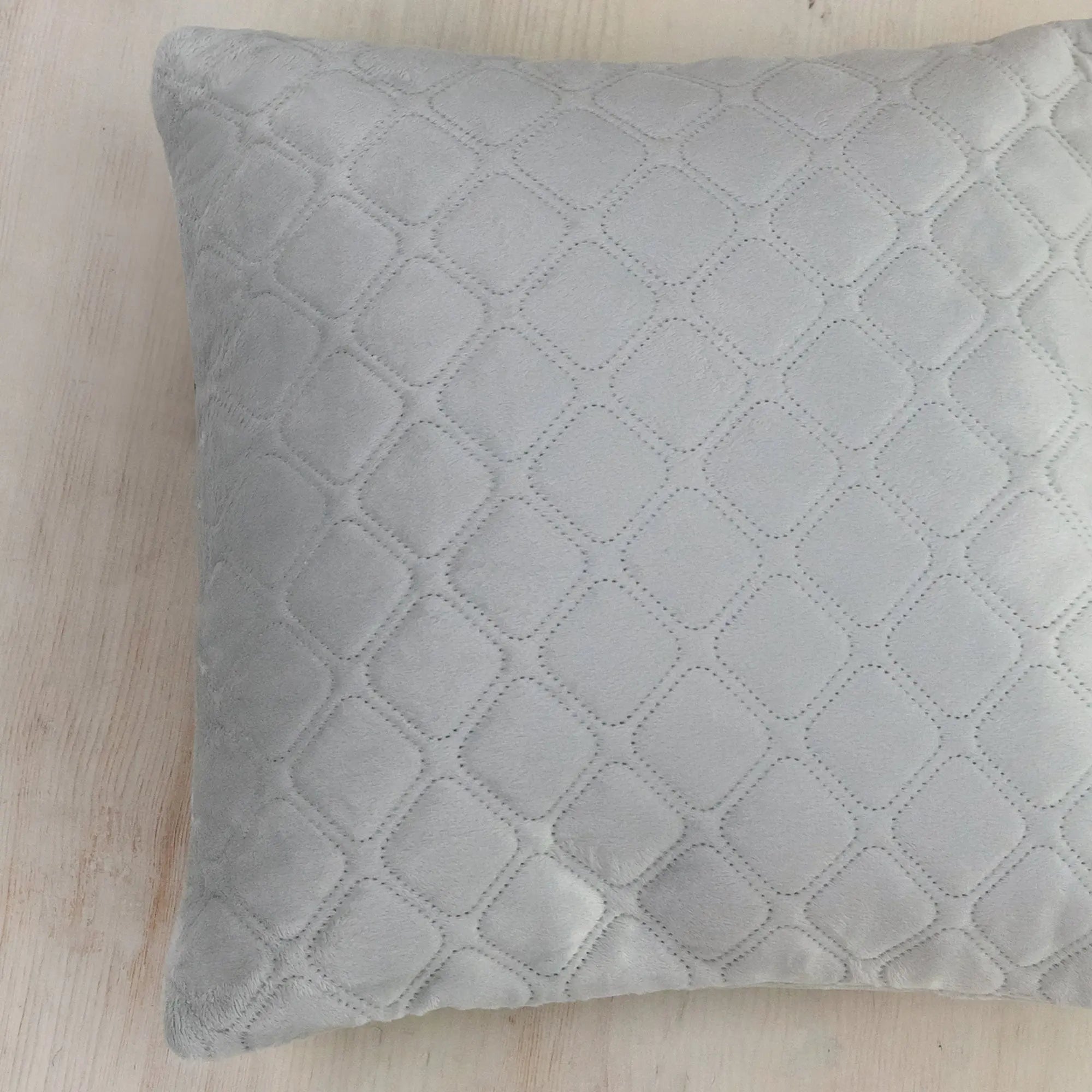 Подушка декоративна "VELOUR" 40*40 см світло-сірий
