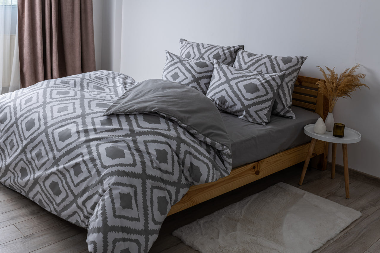 Комплект постільної білизни "ТЕП" Grey Desire, 70x70 полуторний 