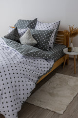 Комплект постільної білизни ТЕП "Happy Sleep" Grey Dots, 50x70 двоспальний 