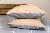 Комплект постільної білизни ТЕП "Soft dreams" Grey Leaf, 70x70 сімейний 
