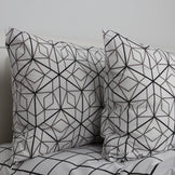 Комплект наволочок ТЕП Quadro Stars grey Rev, 50x70 см