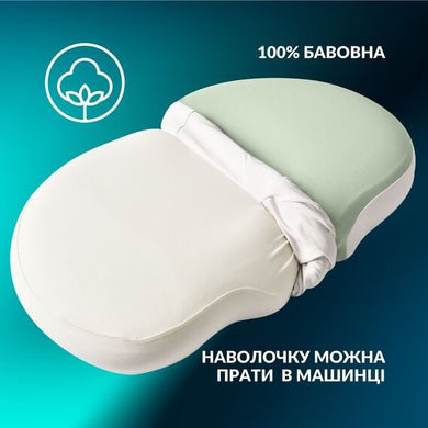 Подушка ортопедична CloudTherapy 65х40х10 см IDEIA анатомічна з ефектом пам'яті для сну на боці, спині та