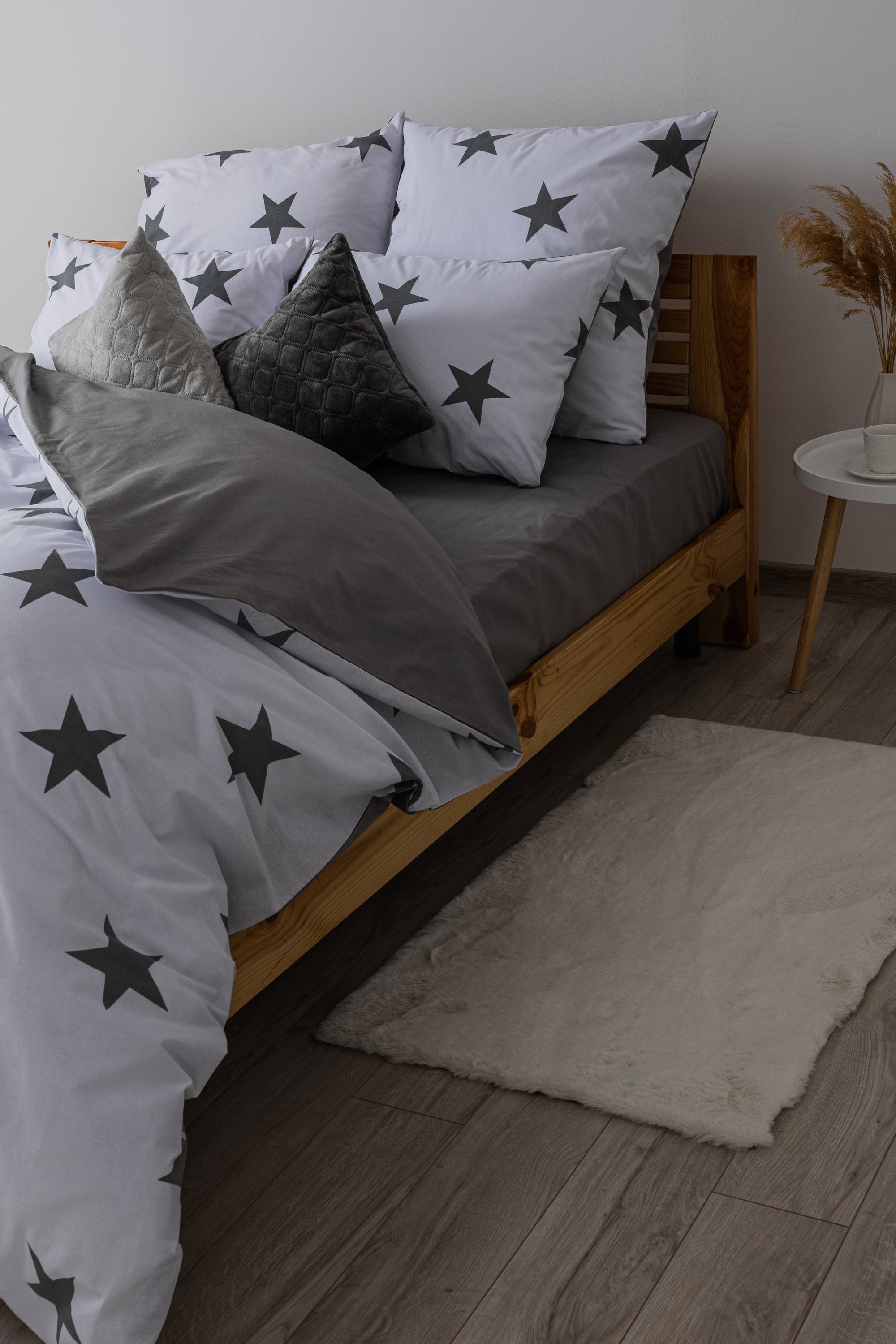 Комплект постільної білизни ТЕП "Soft dreams" Morning Star Grey, 70x70 євро 