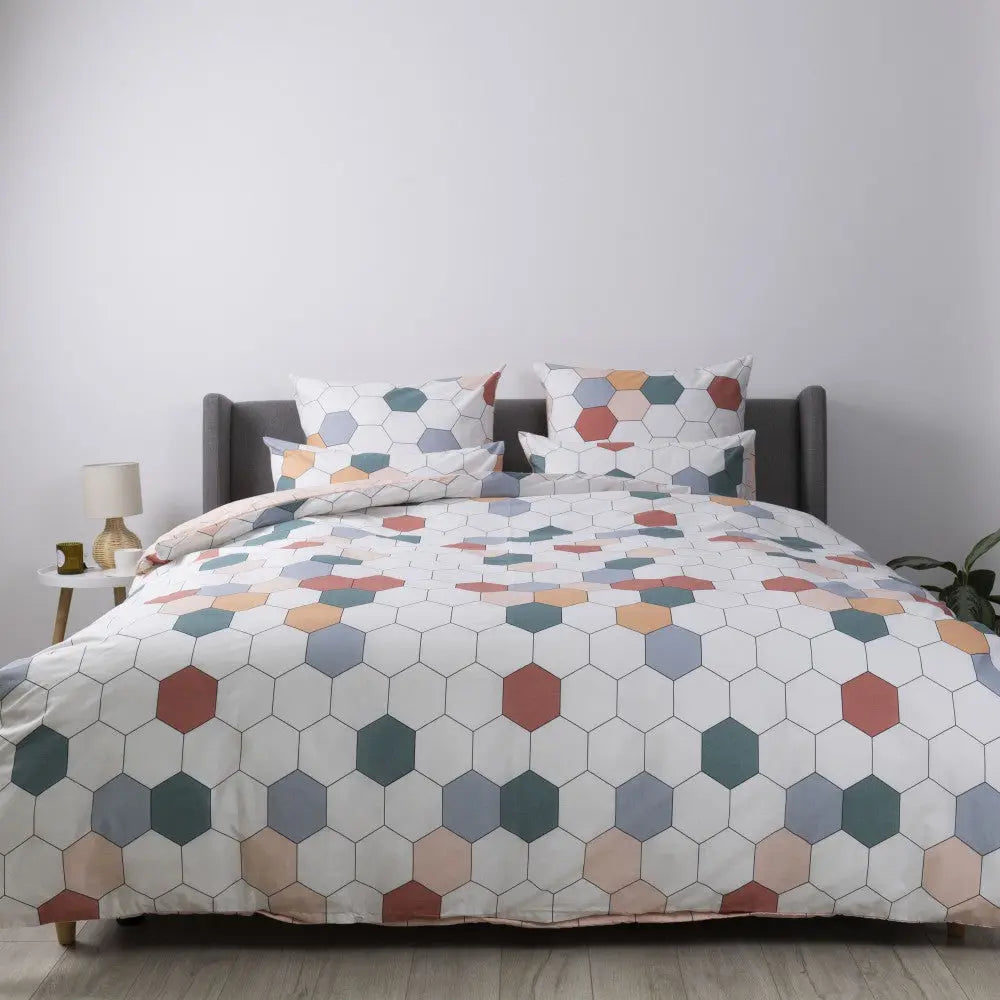 Комплект постільної білизни ТЕП "Happy Sleep" Барвисті соти, 50x70 полуторний 