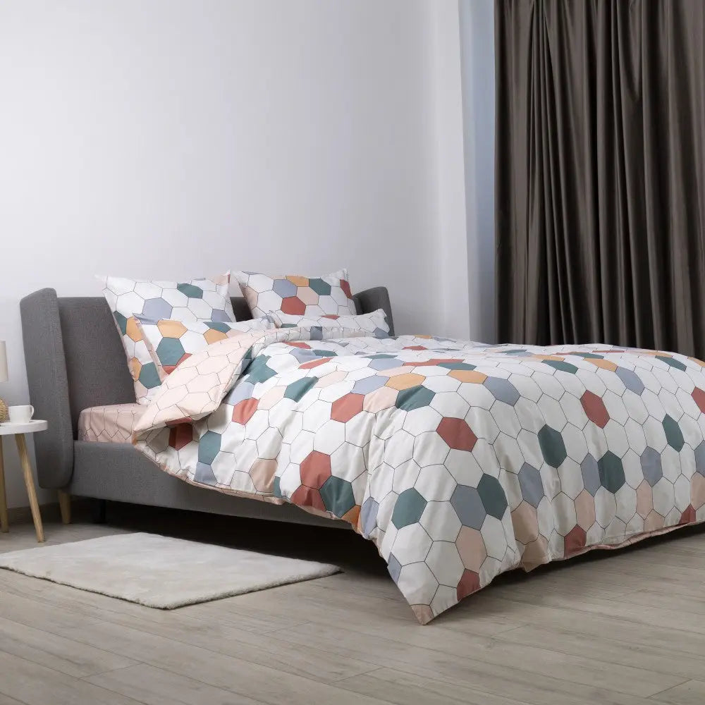 Комплект постільної білизни ТЕП "Happy Sleep" Барвисті соти, 50x70 полуторний 