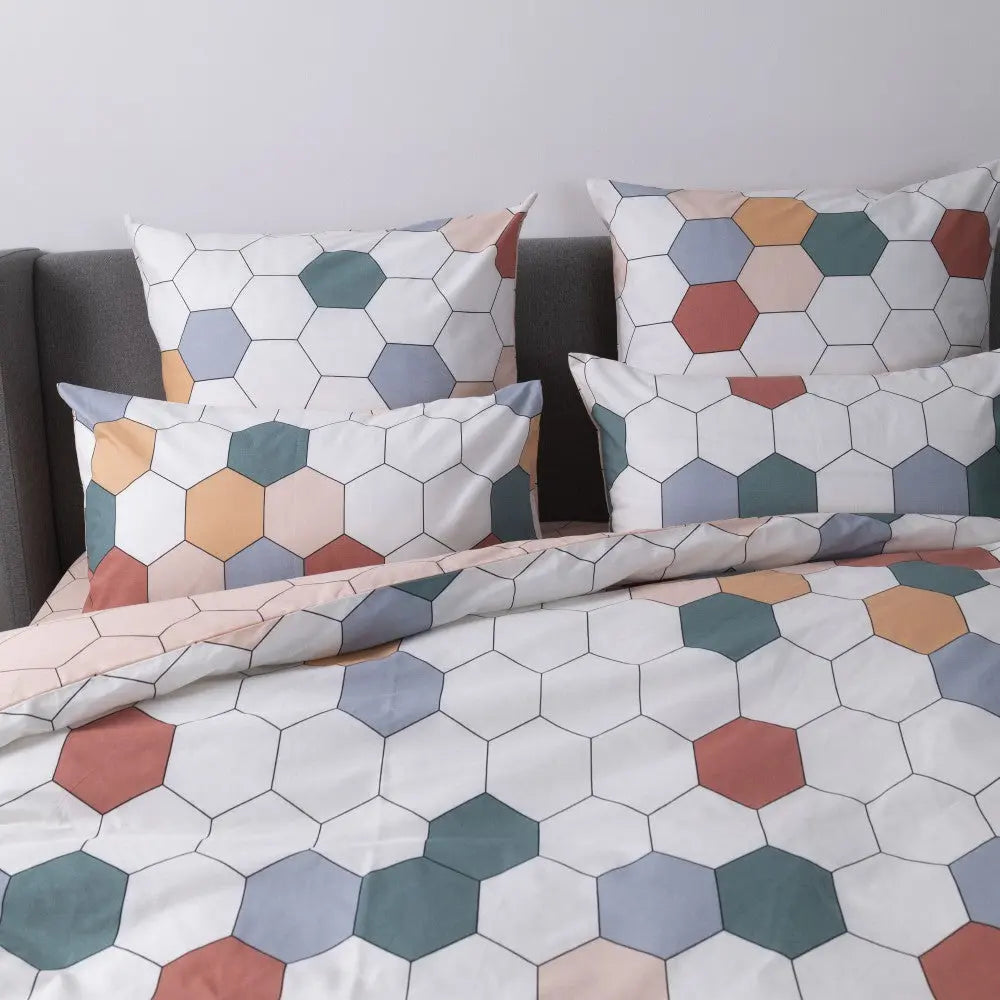 Комплект постільної білизни ТЕП "Happy Sleep" Барвисті соти, 50x70 сімейний 