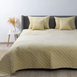 Покривало ТЕП "VELOUR" 240 * 260 см бежевий/ромб прямий
