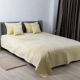 Покривало ТЕП "VELOUR" 220*240 см бежевий ромб круглий