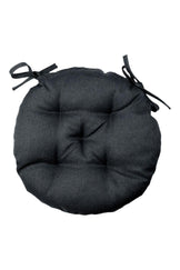 Кругла подушка на стілець LEON графіт ПРОВАНС, D40см 038928