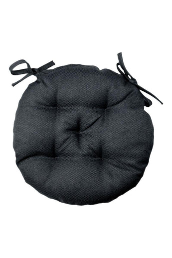 Кругла подушка на стілець LEON графіт ПРОВАНС, D40см 038928