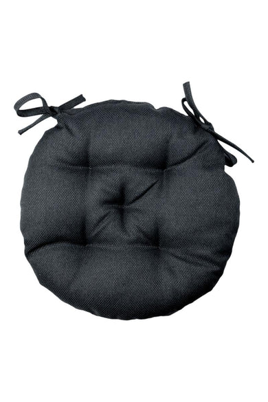 Кругла подушка на стілець LEON графіт ПРОВАНС, D40см 038928