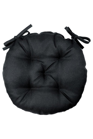 Кругла подушка на стілець LEON чорна ПРОВАНС, D40см 038930