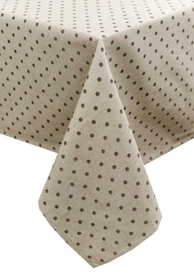 Скатертина Горох коричневий ПРОВАНС, 120х136см 031560