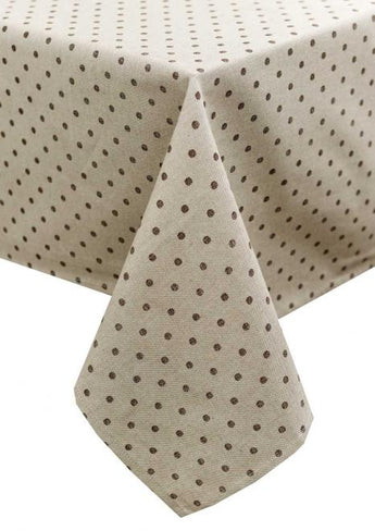 Скатертина Горох коричневий ПРОВАНС, 136х180см 031580