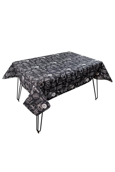 Скатертина на стіл Breakfast black ПРОВАНС, 120х136см 039621