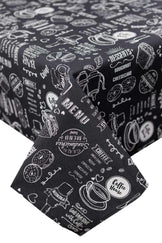 Скатертина на стіл Breakfast black ПРОВАНС, 136х180см 039623