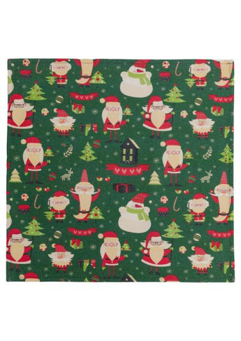 Серветка Санта на зеленому ПРОВАНС, 40х40см 035754