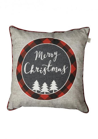 Наволочка декоративна Merry Christmas сіра ПРОВАНС, 45х45см 031692