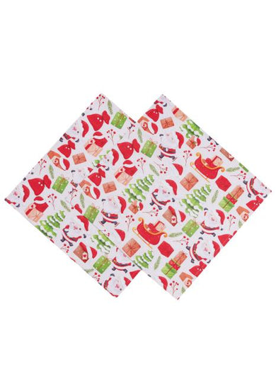 Серветка Санта на білому ПРОВАНС, 40х40см 035752