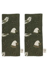 Набір новорічних чохлів для приборів Шапочки на зеленому ПРОВАНС, 24х10см 038510