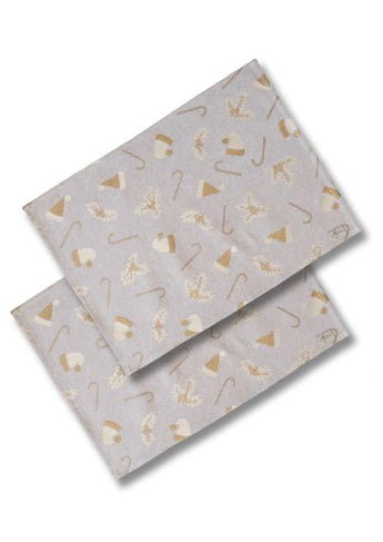 Набір новорічних серветок для сервірування Шапочки на бежевому ПРОВАНС, 35х45см 038492