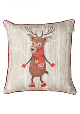Наволочка декоративна Олень в шарфу ПРОВАНС, 45х45см 031696