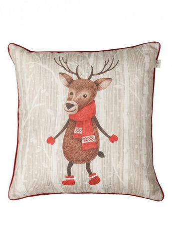 Наволочка декоративна Олень в шарфу ПРОВАНС, 45х45см 031696