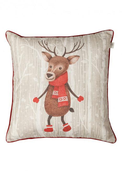 Наволочка декоративна Олень в шарфу ПРОВАНС, 45х45см 031696