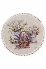 Гобеленова кругла серветка Provence ПРОВАНС, D35см 039108