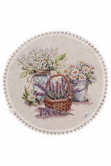 Гобеленова кругла серветка Provence Прованс, D35 см