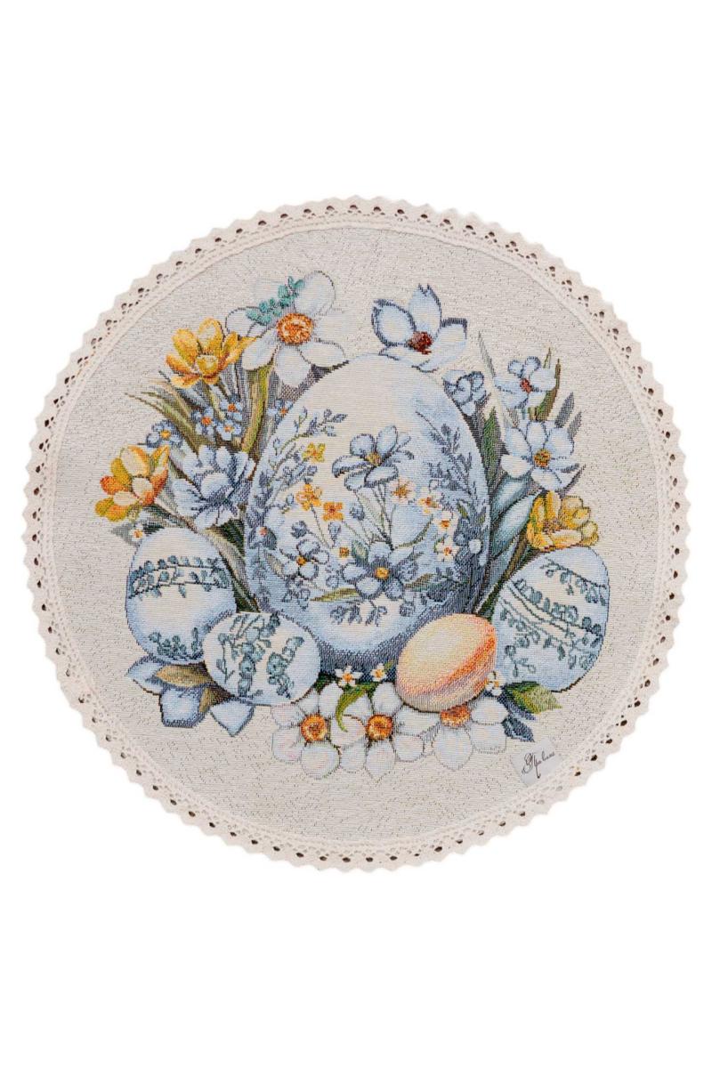 Великодня кругла серветка Primavera Прованс, D35 см