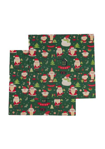 Серветка Санта на зеленому ПРОВАНС, 40х40см 035754