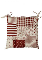 Подушка на стілець Печворк бордо ПРОВАНС, 40х40см 031608