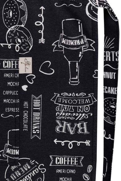 Кухонний фартух Breakfast black ПРОВАНС, універсальний 039627