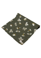 Доріжка новорічна на стіл Шапочки на зеленому ПРОВАНС, 40х180см 036826