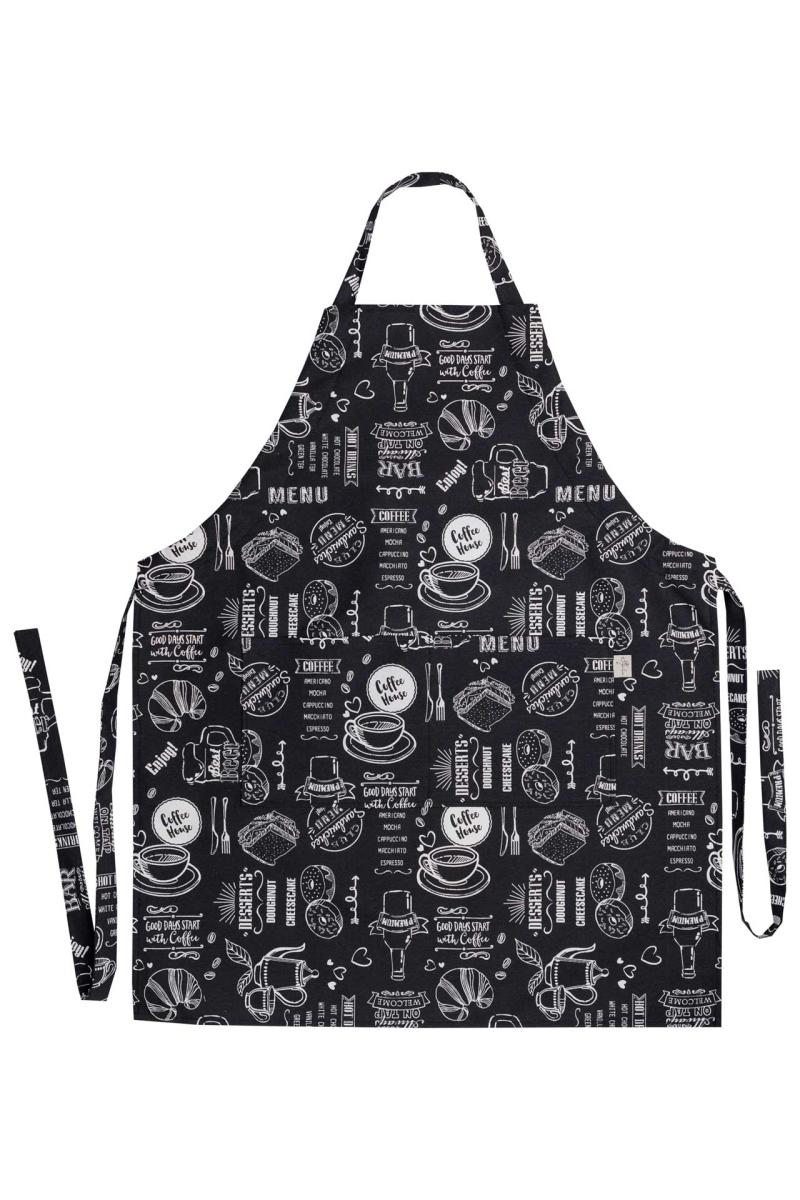 Кухонний фартух Breakfast black Прованс