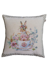 Декоративна гобеленова наволочка Чарівність зайчиха ПРОВАНС, 45х45см 044276