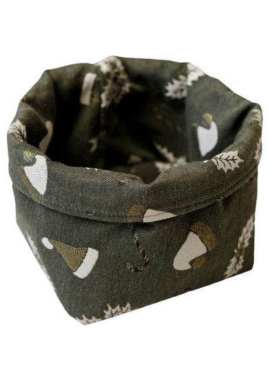 Кошик для зберігання Шапочки на зеленому ПРОВАНС, 18х18х14см 036832