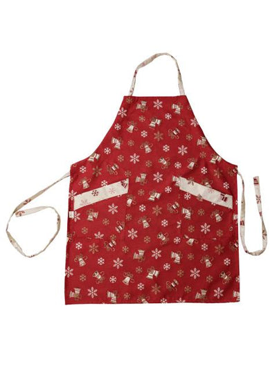 Фартух новорічний Дзвіночки на червоному ПРОВАНС, універсальний 036876