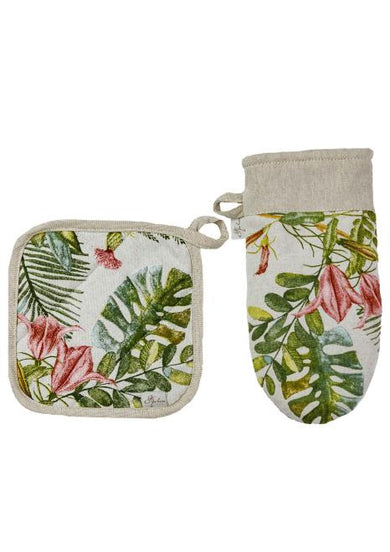 Набір рукавичка та прихватка Villa Квіти ПРОВАНС, 32х20см 034946